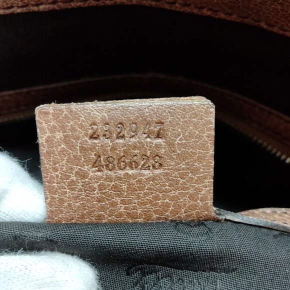 ๐FINAL!๐ Gucci Sherry Line Brown Leather Shoulderbag/Tote & Wallet, COA. - Picture 7 of 9